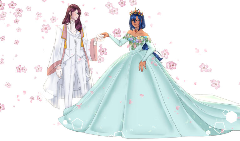 Couple art with @Zhaoren_vt on twt